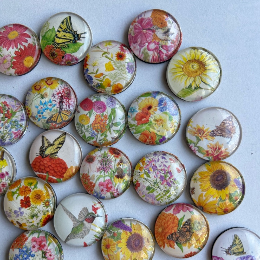 Botanical Art Magnets (Set of 5)